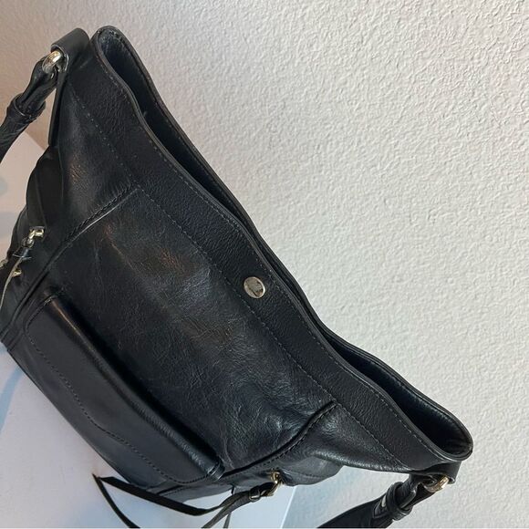 REBECCA MINKOFF Black Leather MAC MAB Bucket crossbody shoulder Bag - Picture 5 of 11